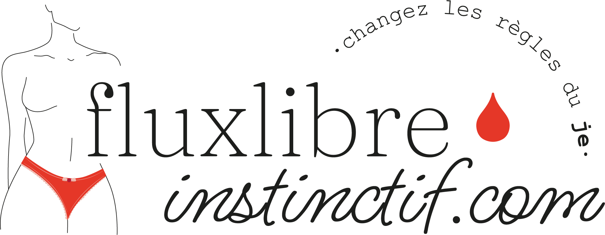 Logo flux libre instinctif